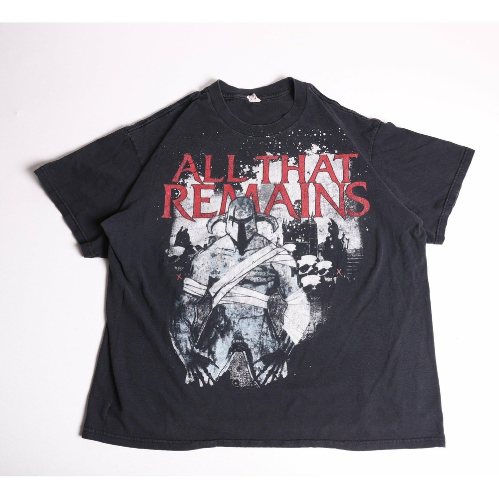 Vintage Y2K All That Remains Band T-Shirt Mens XL Black Graphic Tee Cotton